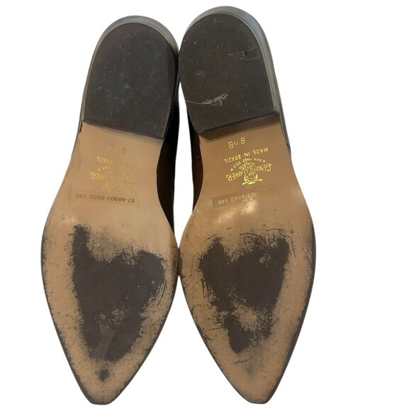 Wild Pair Vintage Brown Leather Women’s 8.5B Western Mules Booties Pointed Y2K - Picture 10 of 11